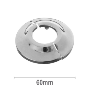 Cover Plate Chrome 1/2" BSP 13mm Rise HINGED Per 1