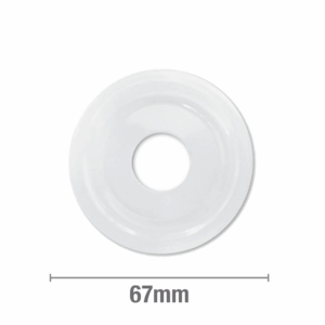 Cover Plate White Metal 1/2" BSP Flat Per 1