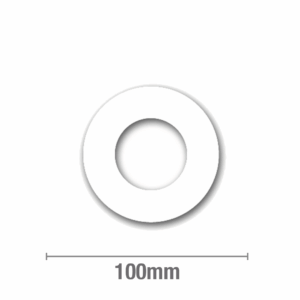 Cover Plate White Plastic 50mm PVC ADHESIVE Per 10
